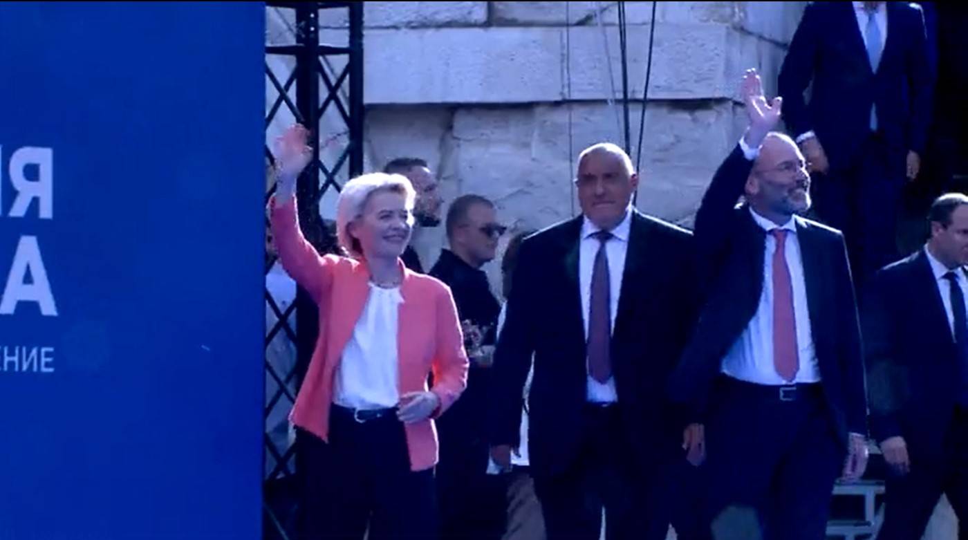  Урсула фон дер Лайен, Бойко Борисов, Манфред Вебер 